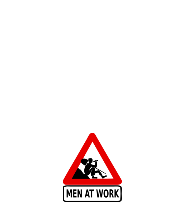 men at work model negru pe tricou