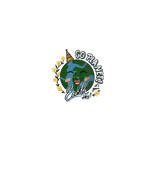 Go planet model alb pe tricou