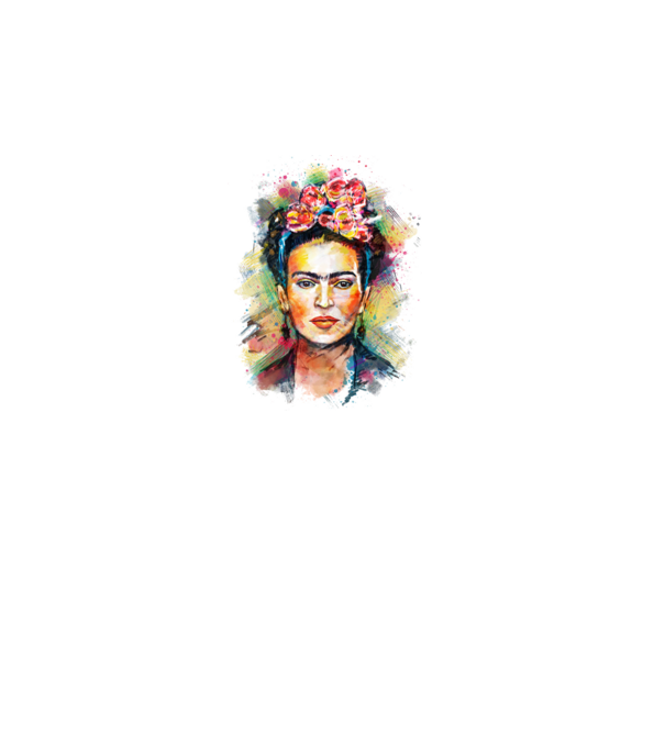 Frida Kahlo model alb pe tricou