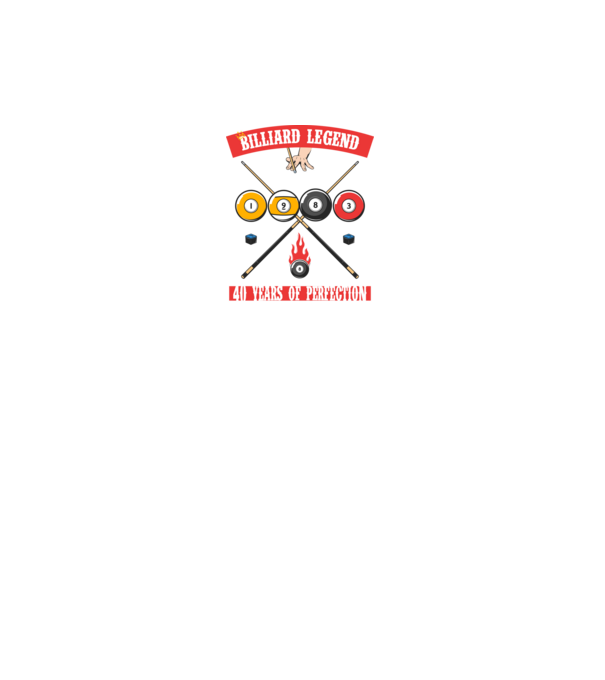 Billiard legend born in 1983 model negru pe tricou