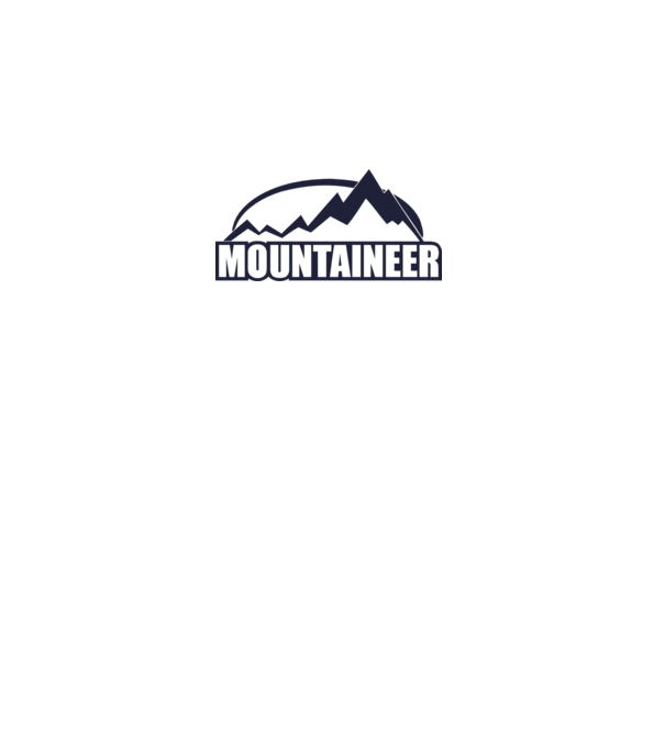 mountaineer model gri pe tricou