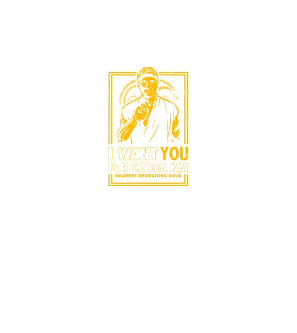 I want you cobra kai model negru pe tricou