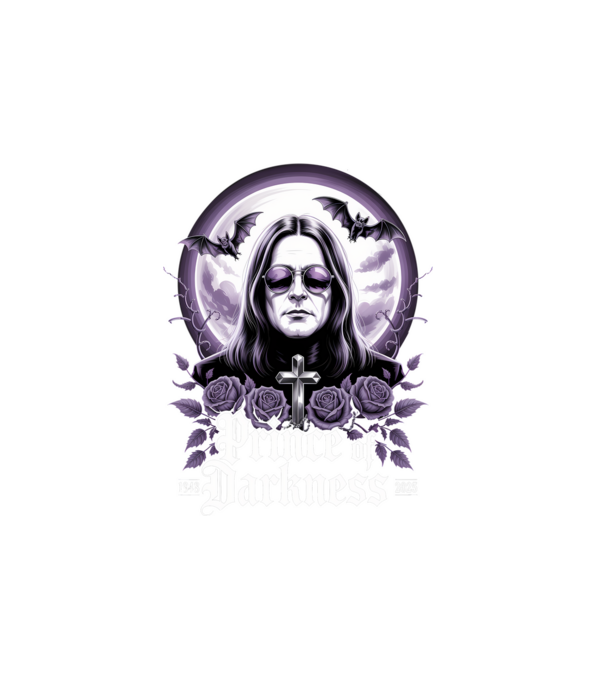 Prince of Darkness model alb pe tricou