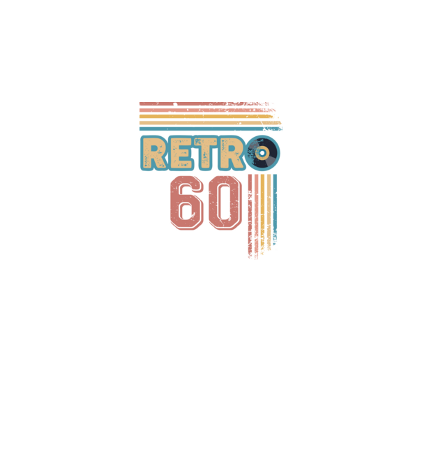 Retro 60 Birthday model alb pe tricou