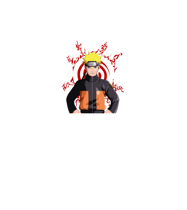 NARUTO model negru pe tricou