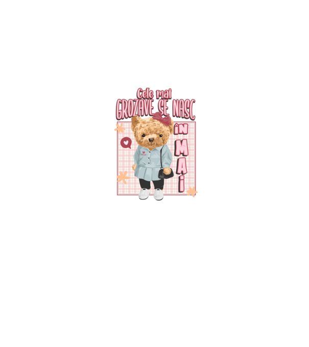Teddy cele cool girl MAI model gri pe tricou
