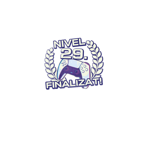 Nivel 29 finalizat! model negru pe tricou