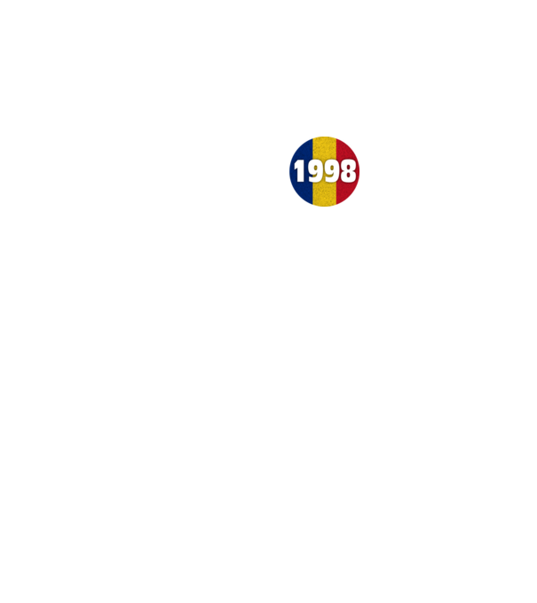 Made in 1998 model negru pe tricou