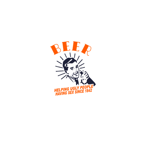 beeer model alb pe tricou