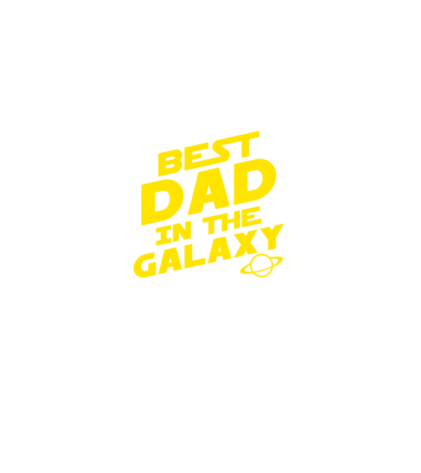 Best dad in the galaxy model negru pe tricou