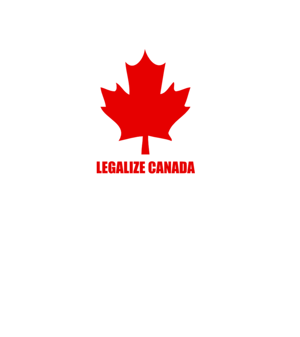 Legalize Canada model alb pe tricou