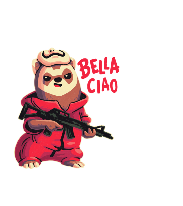bella ciao rebel model negru pe tricou