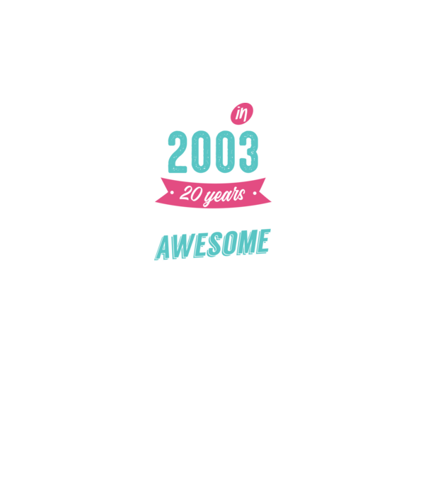 Made in 2003 model negru pe tricou