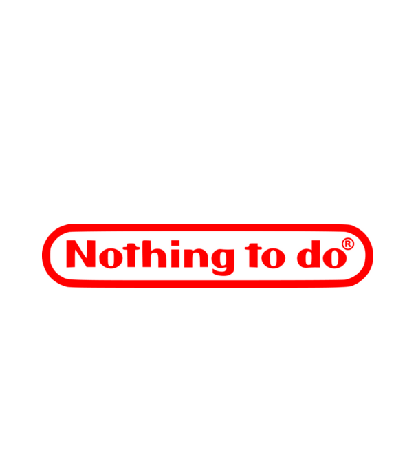 Nothing to do model alb pe tricou