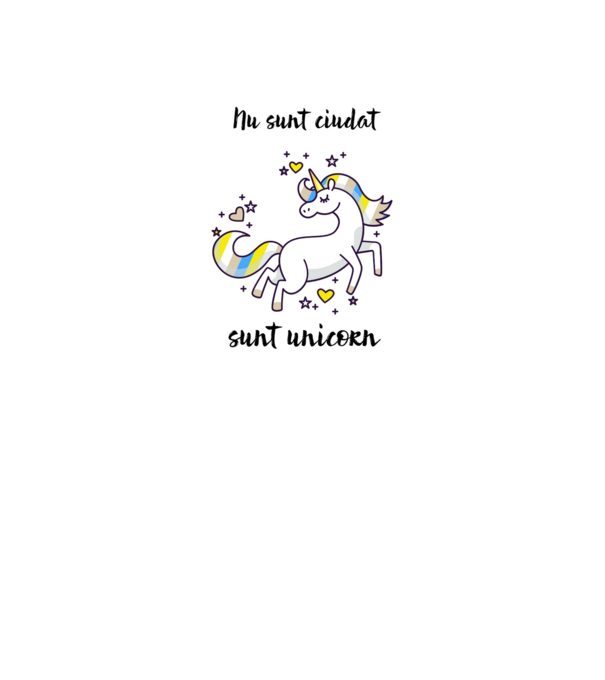 Nu sunt ciudat - sunt unicorn model turcoaz pe tricou