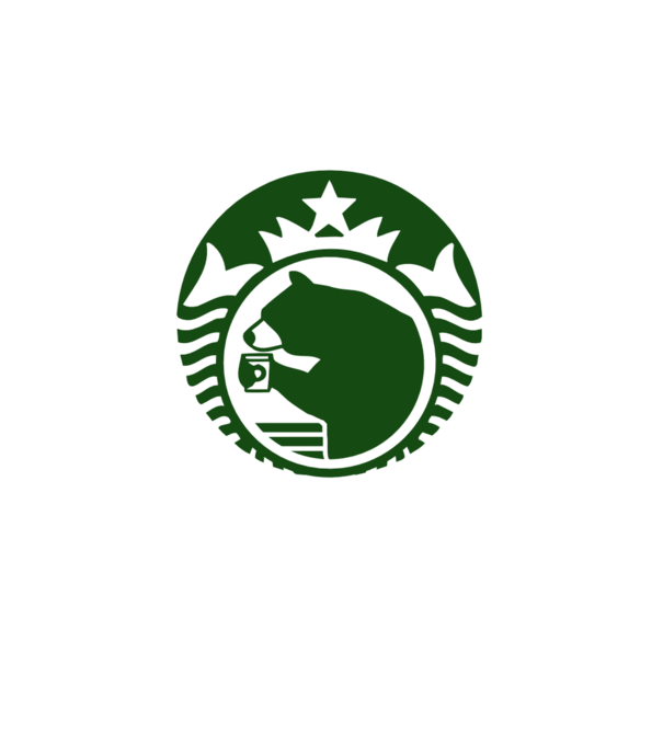 Bear Bucks model alb pe tricou