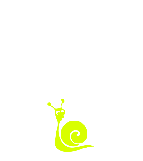 Snail model alb pe tricou