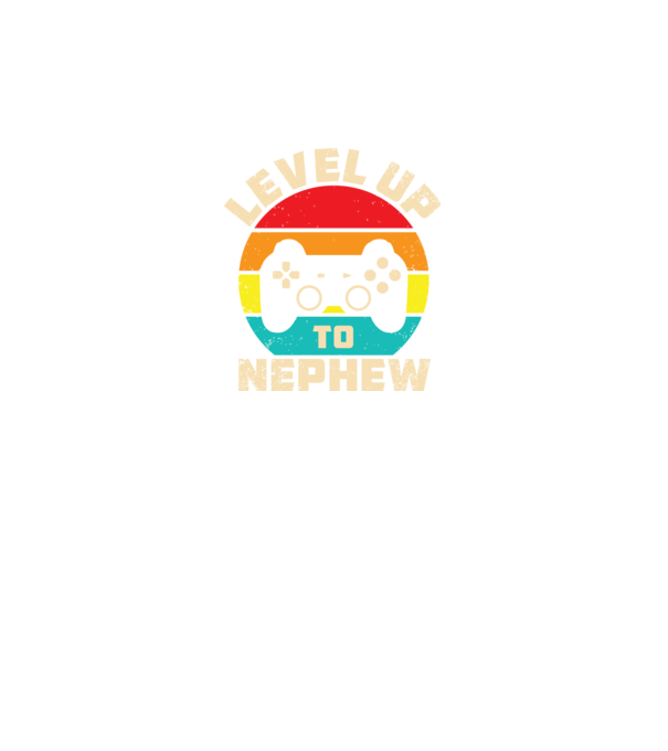 Level Up Nephew model negru pe tricou