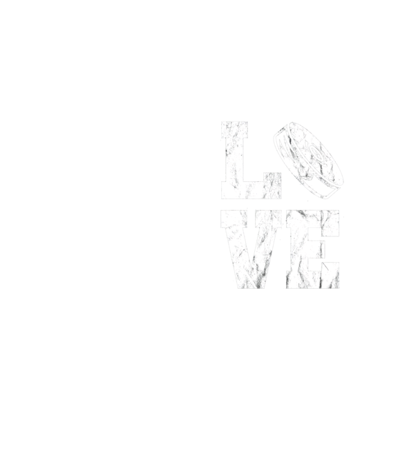 Love hockey model galben neon pe tricou