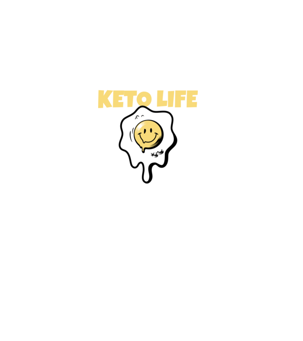 HAPPY KETO LIFE model negru pe tricou