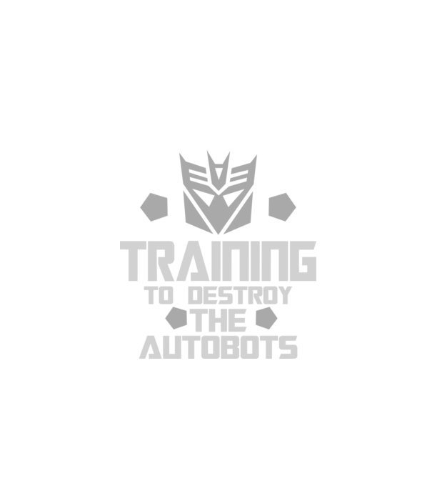 Training to destroy the autobots model negru pe tricou