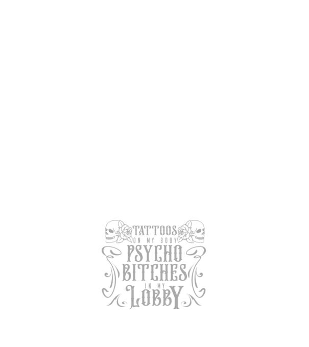 Psycho bitches model albastru închis pe tricou