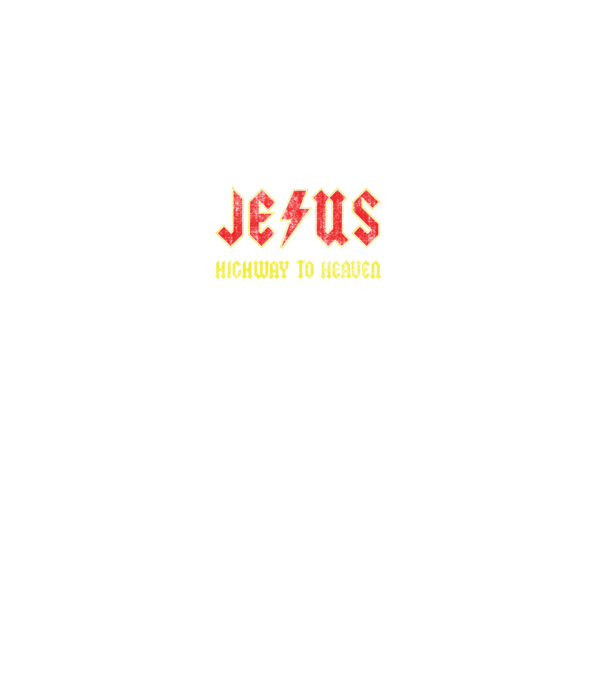 JESUS HIGHWAY TO HEAVEN model gri pe tricou