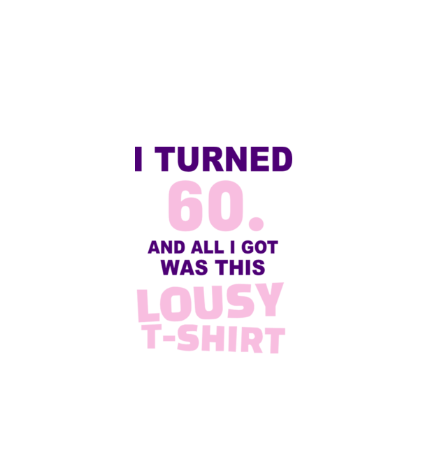 Lousy T-shirt 60 model turcoaz pe tricou