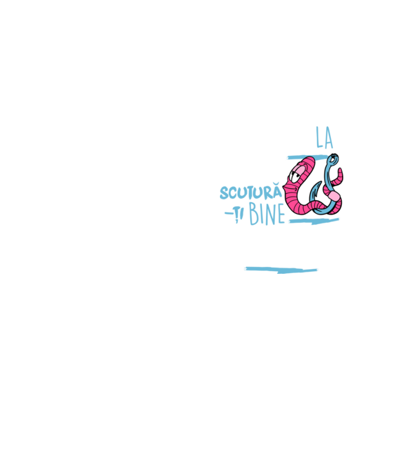 Secretul la pescuit scutură-ți bine viermele model galben neon pe tricou