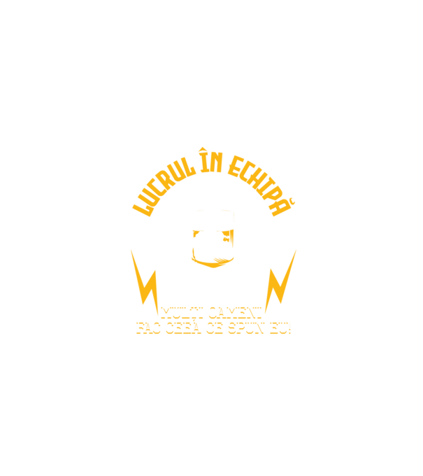 Lucrul în echipă este atunci când mulți oameni fac ceea ce spun eu! Team-building model negru pe tricou