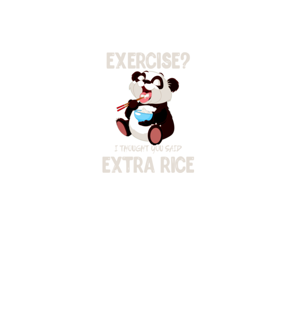 Exercise panda light model gri închis pe tricou