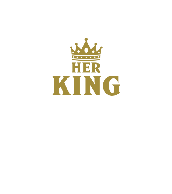 Her King model negru pe tricou