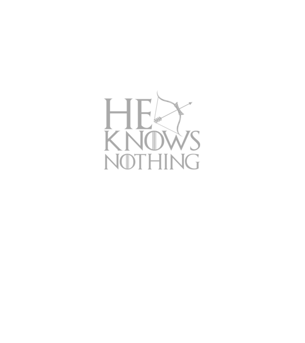 Cuplu He knows nothing model gri pe tricou