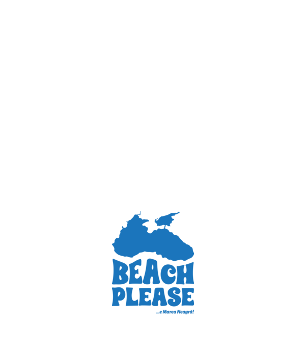 Beach please, e Marea Neagră! model roz deschis pe tricou
