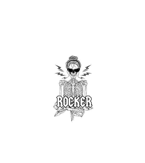 femeie - mutter - rocker model negru pe tricou