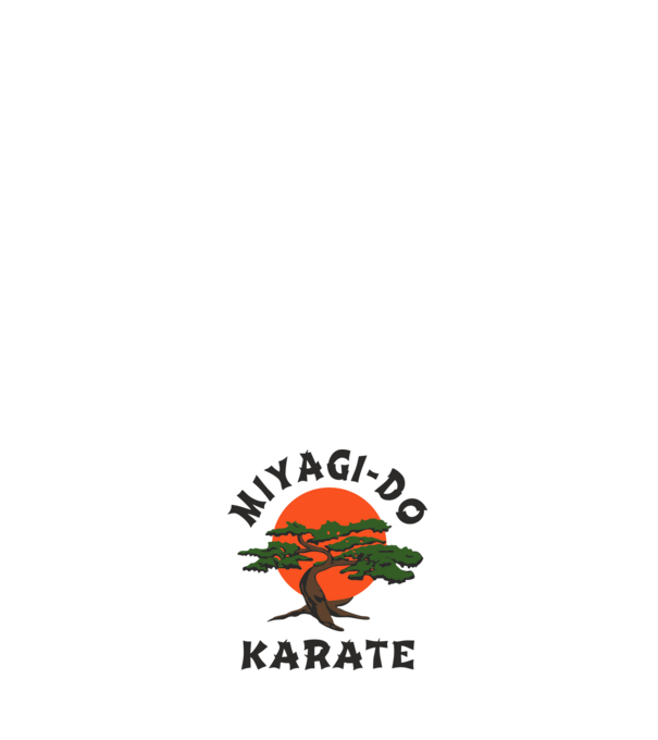 Miyagi-do karate cobra kai model roz deschis pe tricou