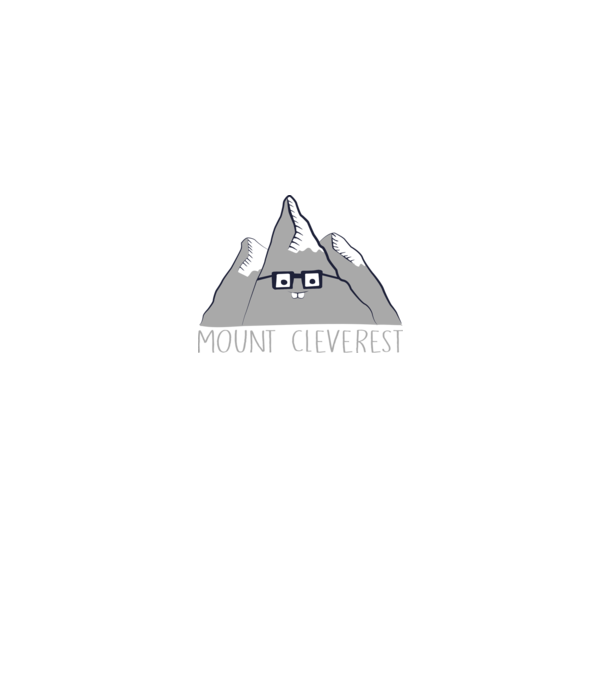 Mount cleverest model negru pe tricou