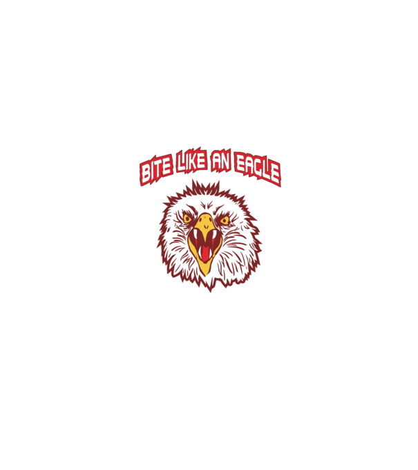 bite like an eagle cobra kai model negru pe tricou