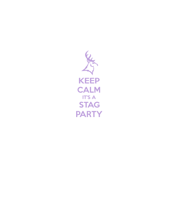 Keep calm stag party on model negru pe tricou