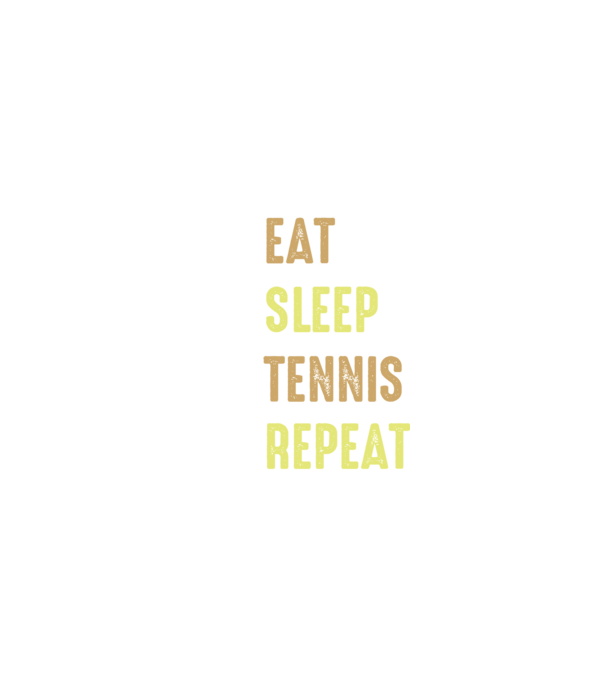 eat sleep tennis repeat model negru pe tricou