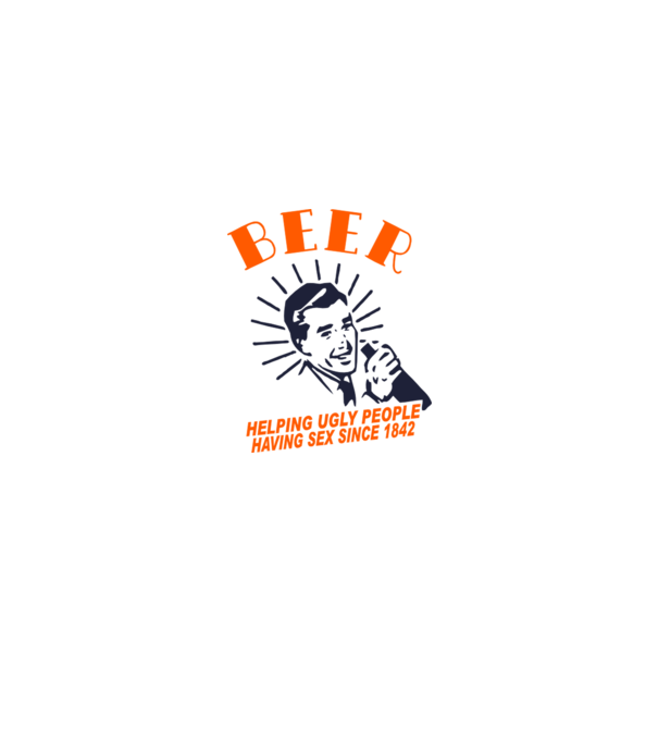 beeer model alb pe tricou