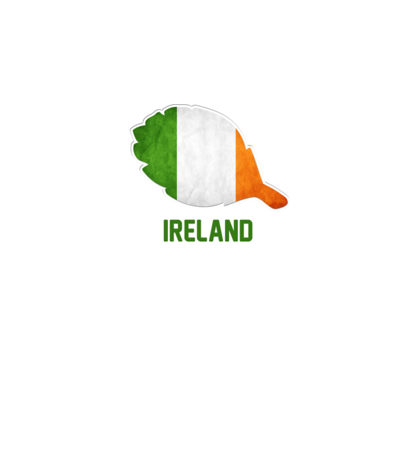Steag irlandez model galben neon pe tricou