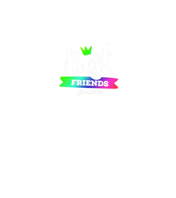 Best friends forever model albastru regal pe tricou