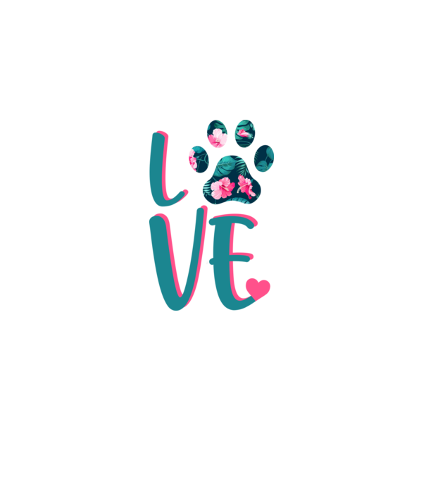 LOVE CÂINI model alb pe tricou