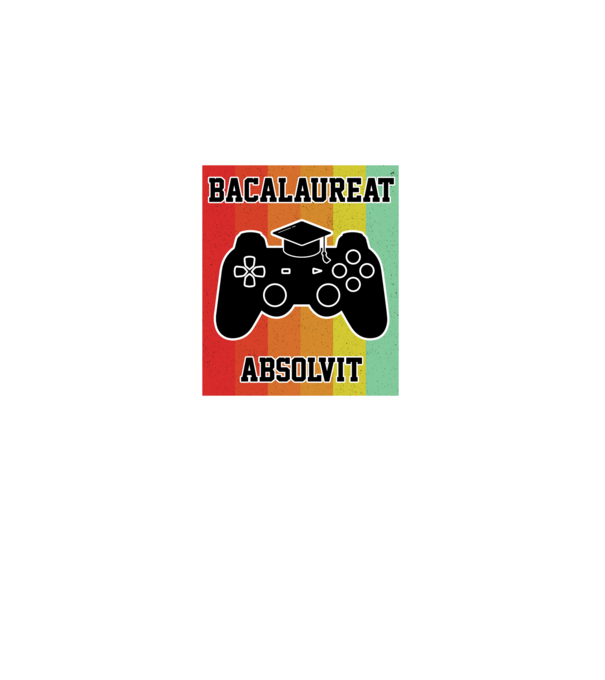 bacalaureat absolvit model negru pe tricou