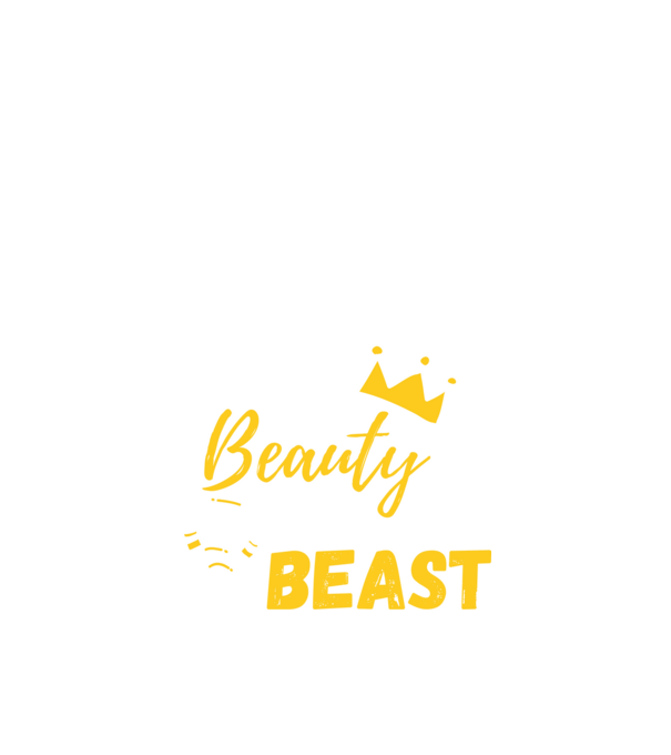 Wake Up Beauty Time To Beast model negru pe tricou