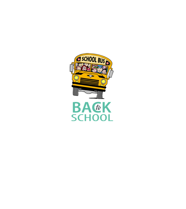 Back to school bus model negru pe tricou