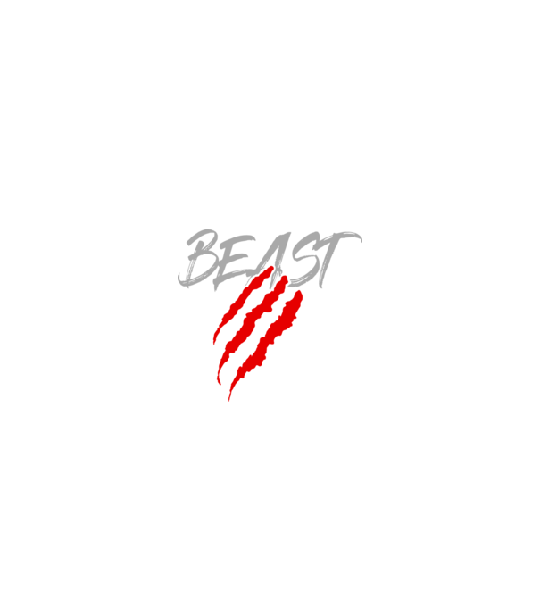 Beast model negru pe tricou