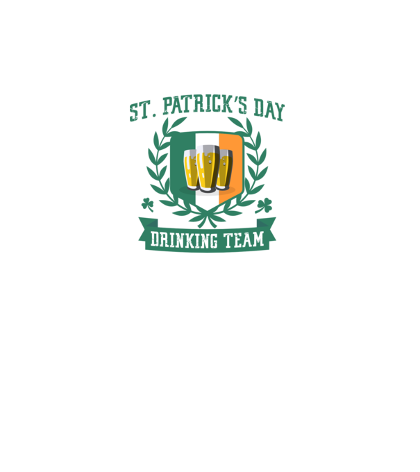 St Patrick Drinking team model gri pe tricou