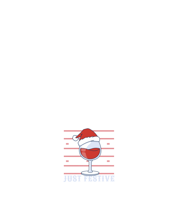 Not drunk just festive ugly sweater model negru pe tricou